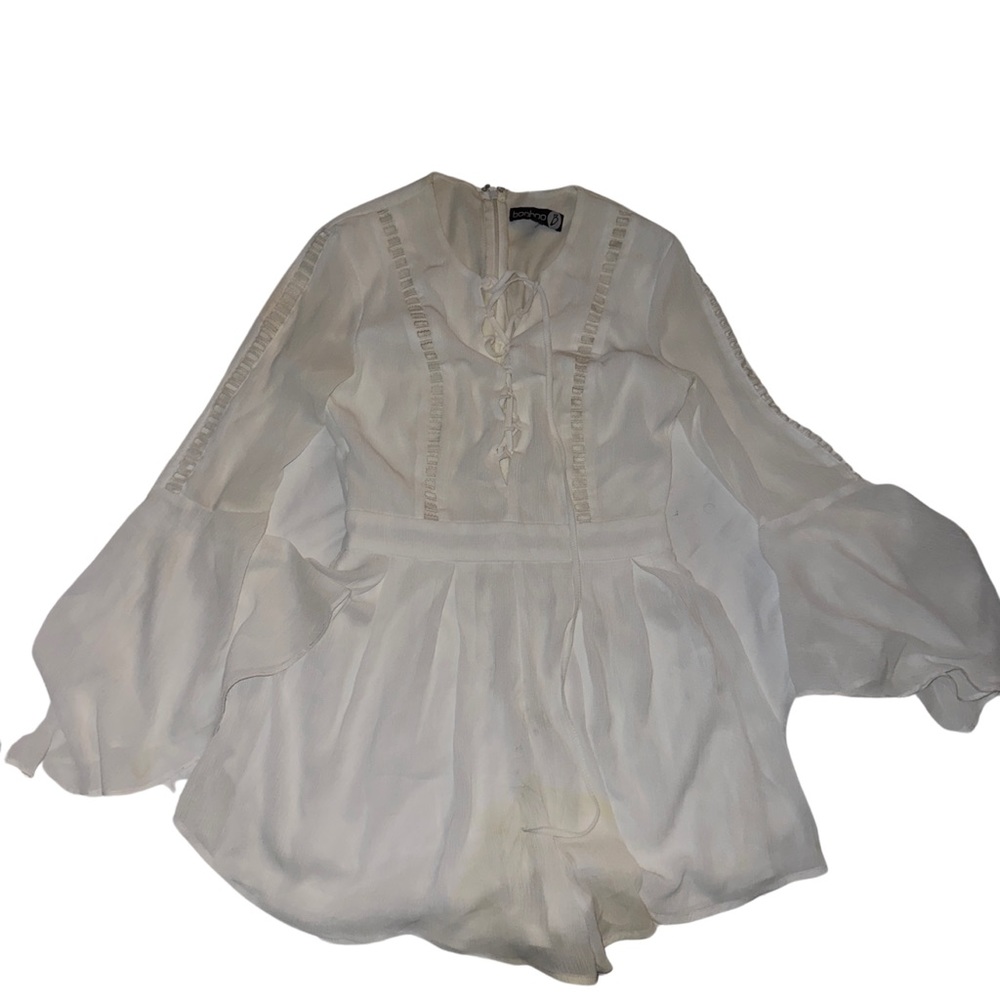 Boohoo Silk chiffon romper